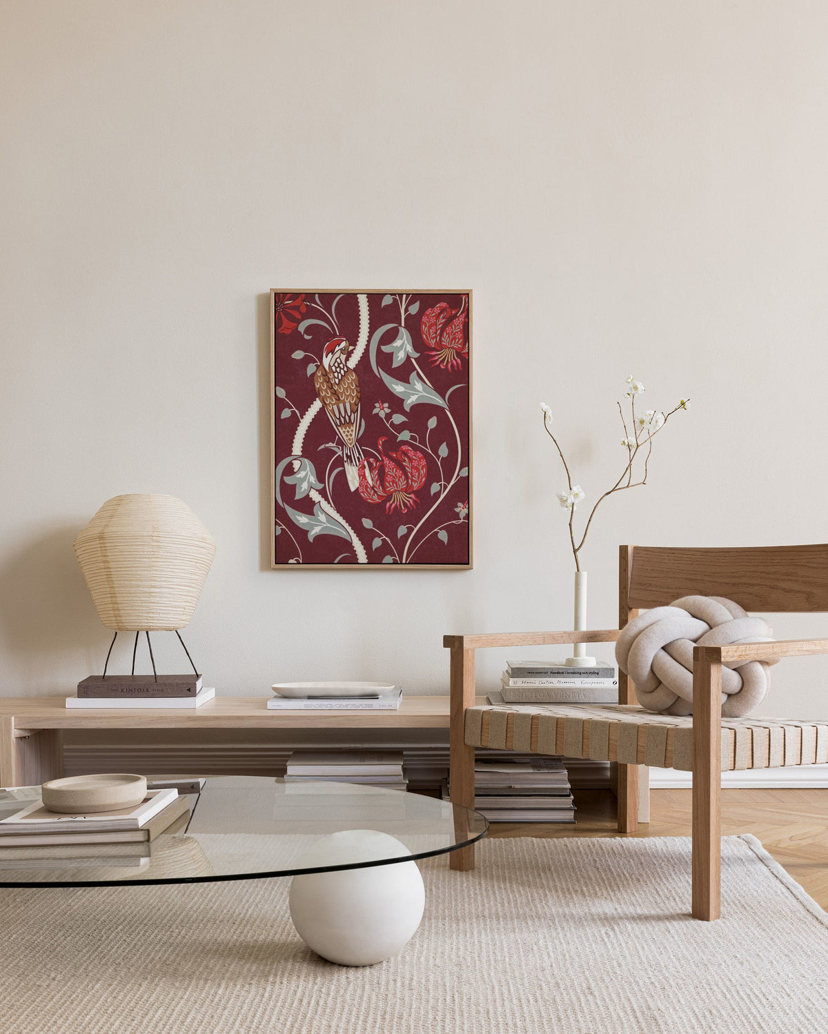 Woodpecker Garden Canvas print