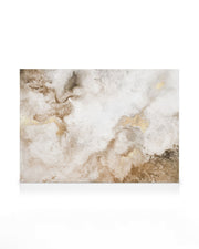 Beige Golden Flow No2 Canvas print