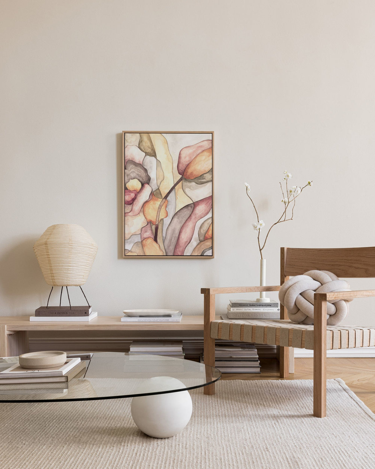 Botanical Shapes No1 Canvas print