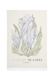 Flowers in Lines No1 Canvas print