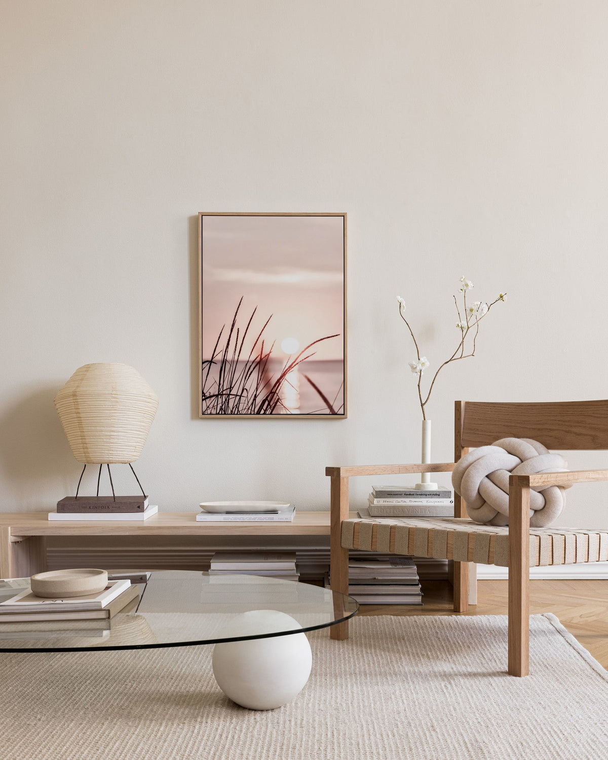 Sunset Grass Canvas print