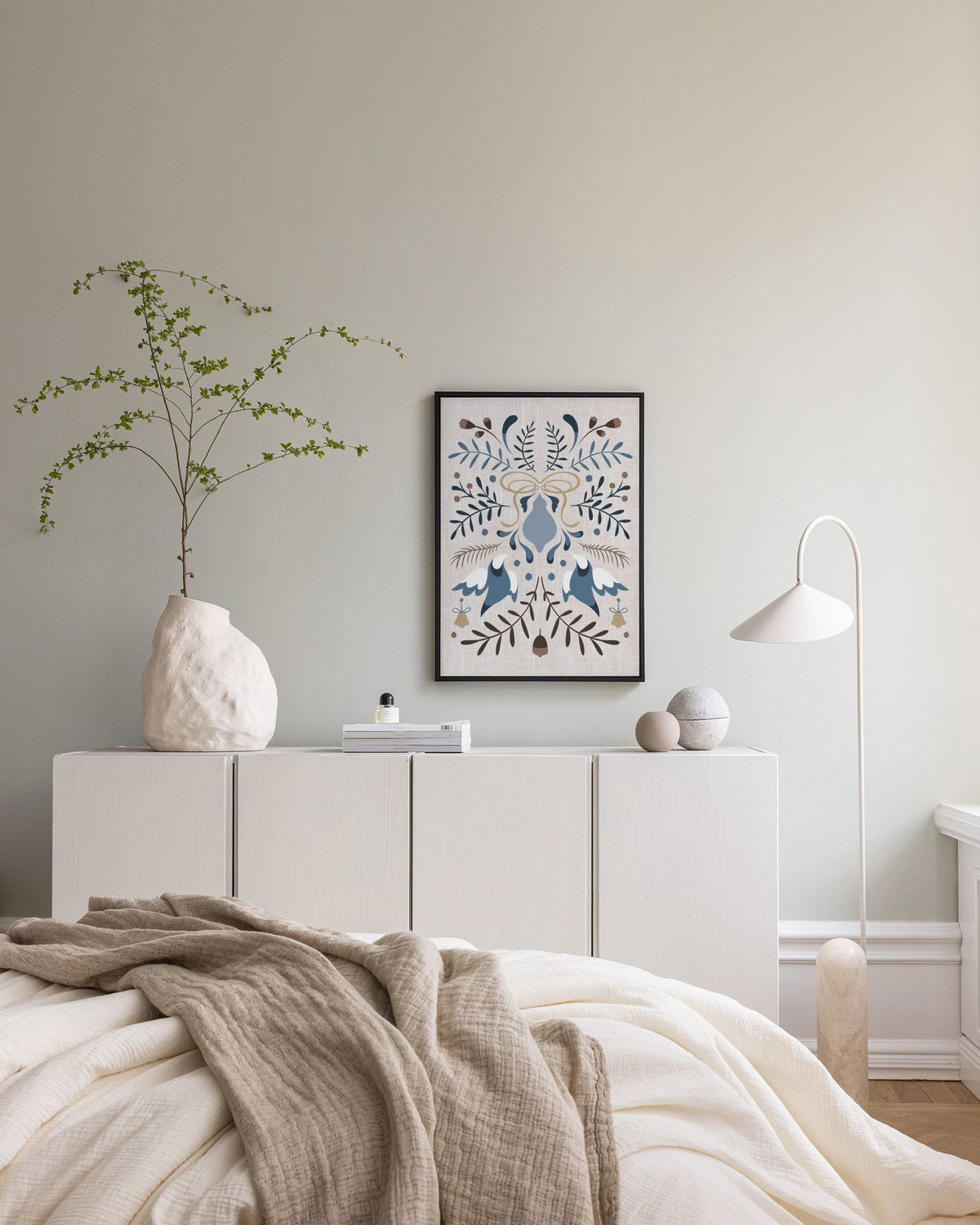 Holiday Folk Art Canvas print