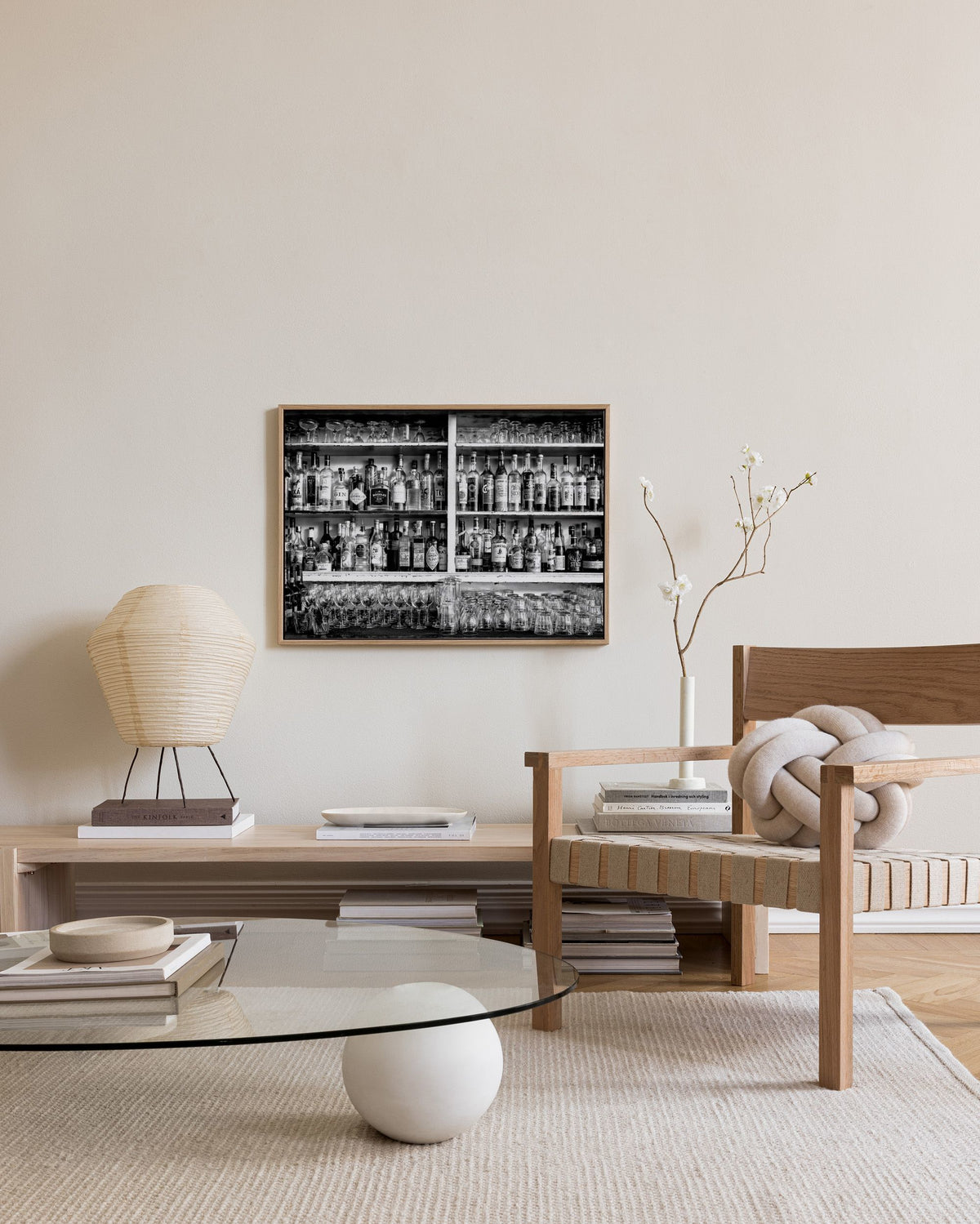 In the Bar Canvas print