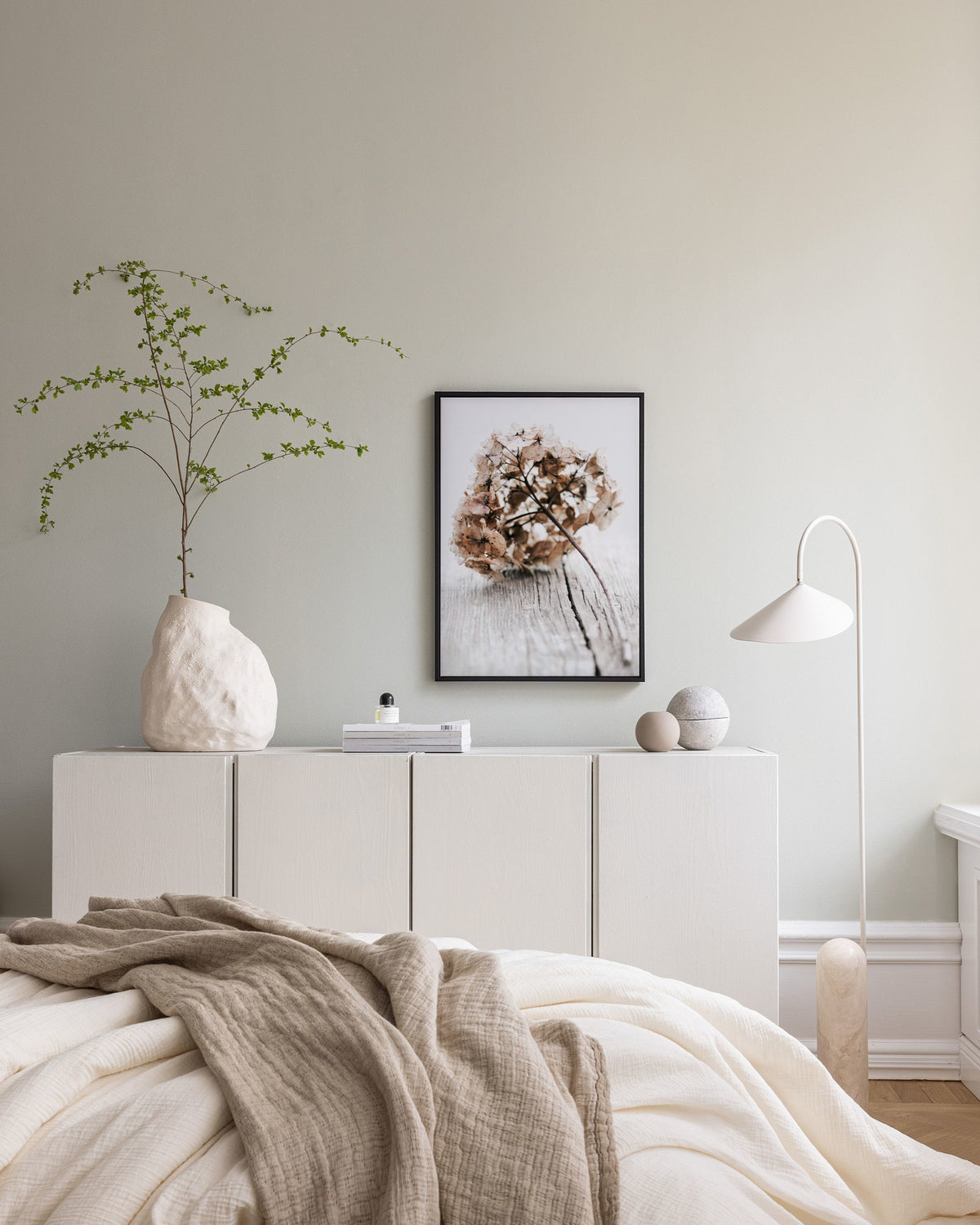 Hydrangea Twig Canvas print