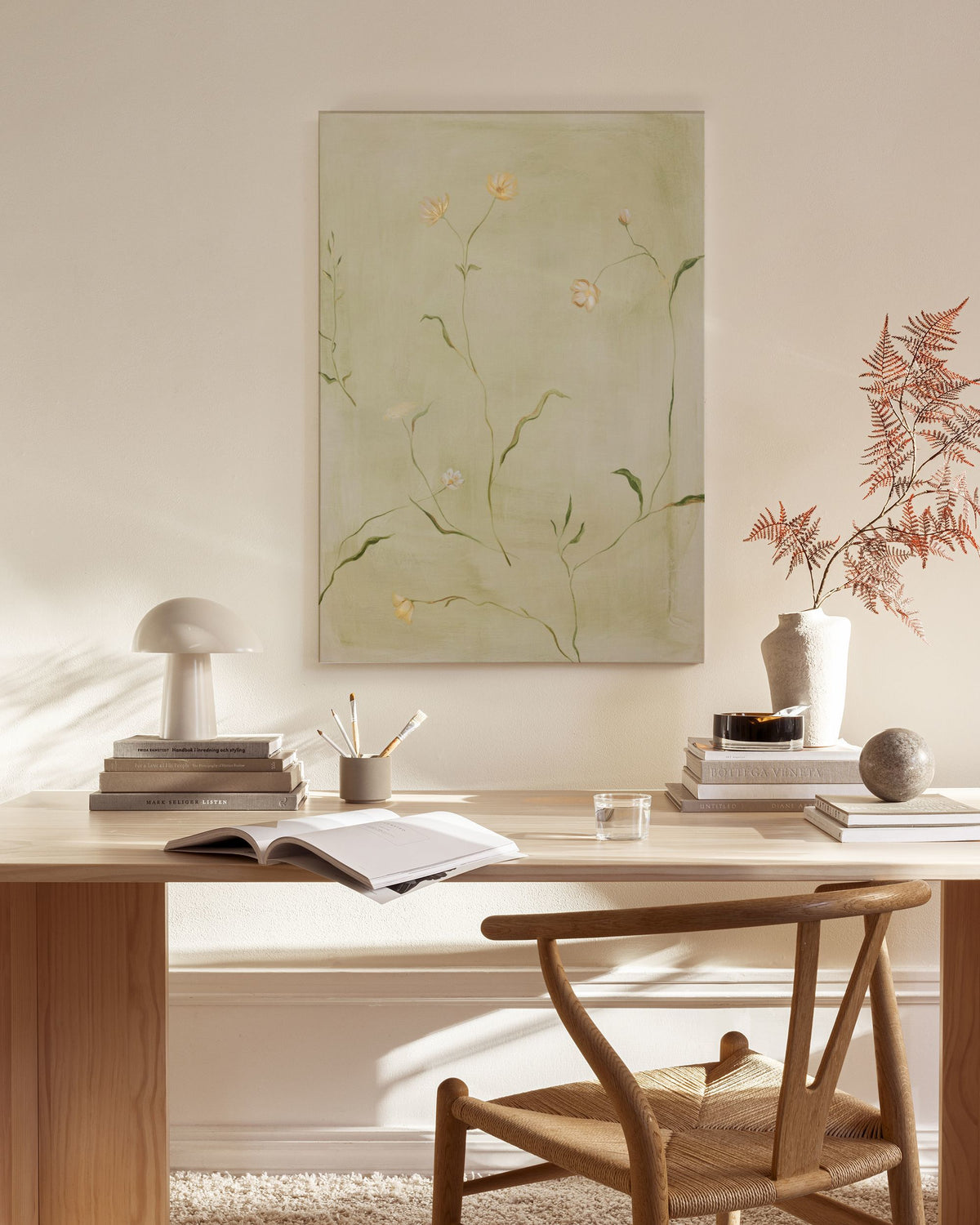 Soft Wildflowers Canvas print