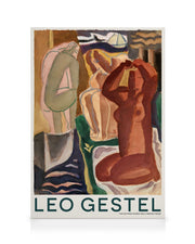 Leo Gestel - Two Bathing Women and a Bridge Figure Canvas print
