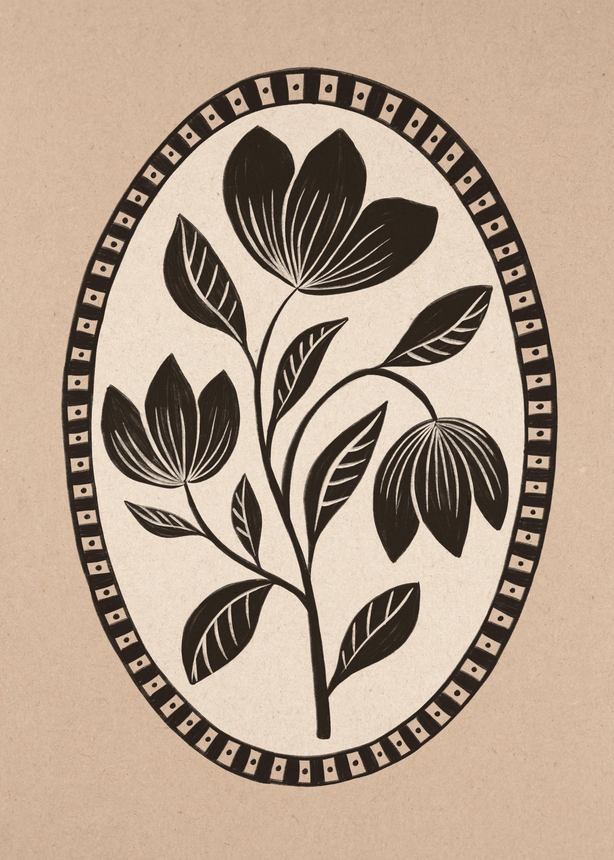 Gothic Flower Print