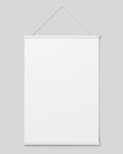Poster hanger white 71 cm, magnet fastener