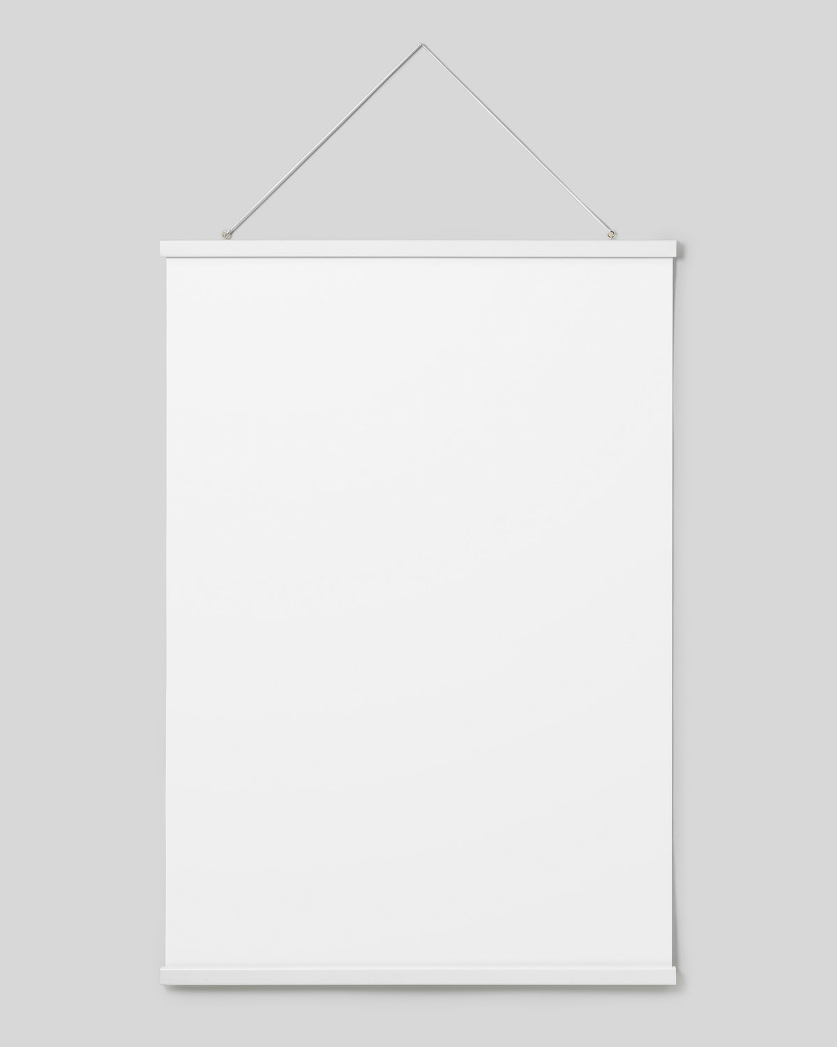 Poster hanger white 71 cm, magnet fastener