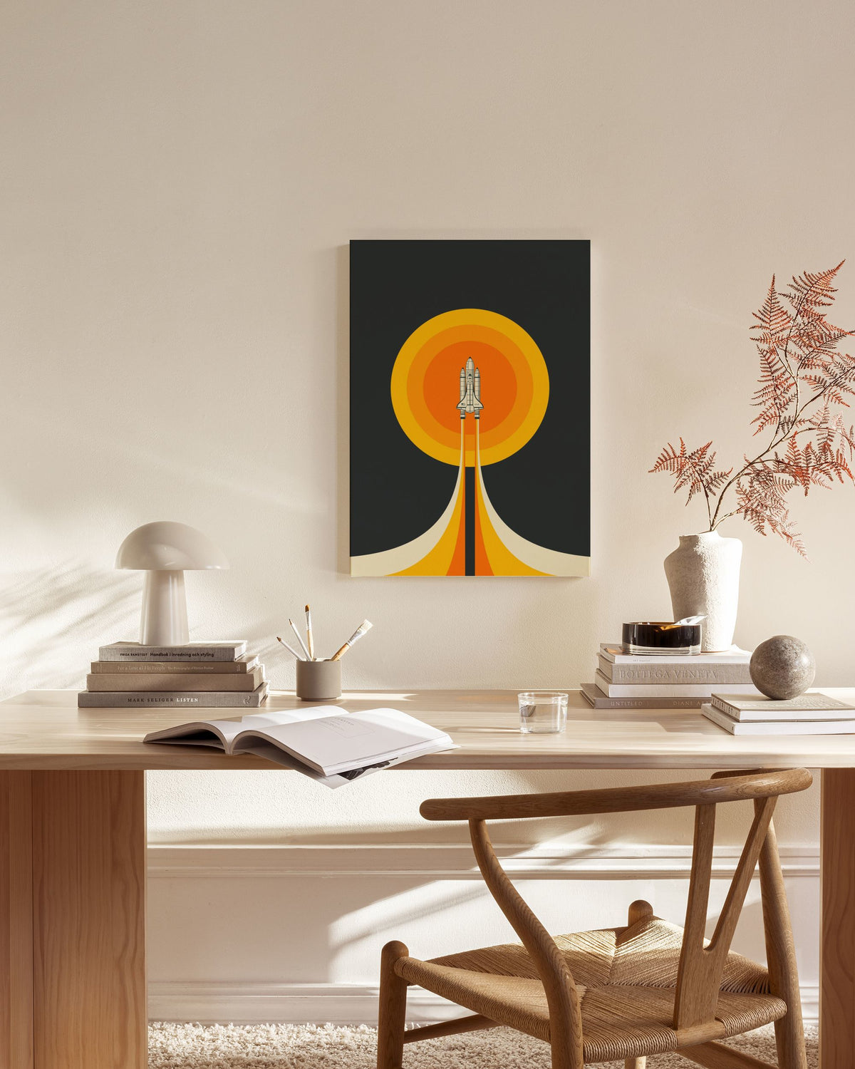 Jazzberry Blue - Space Shuttle No2 Canvas print