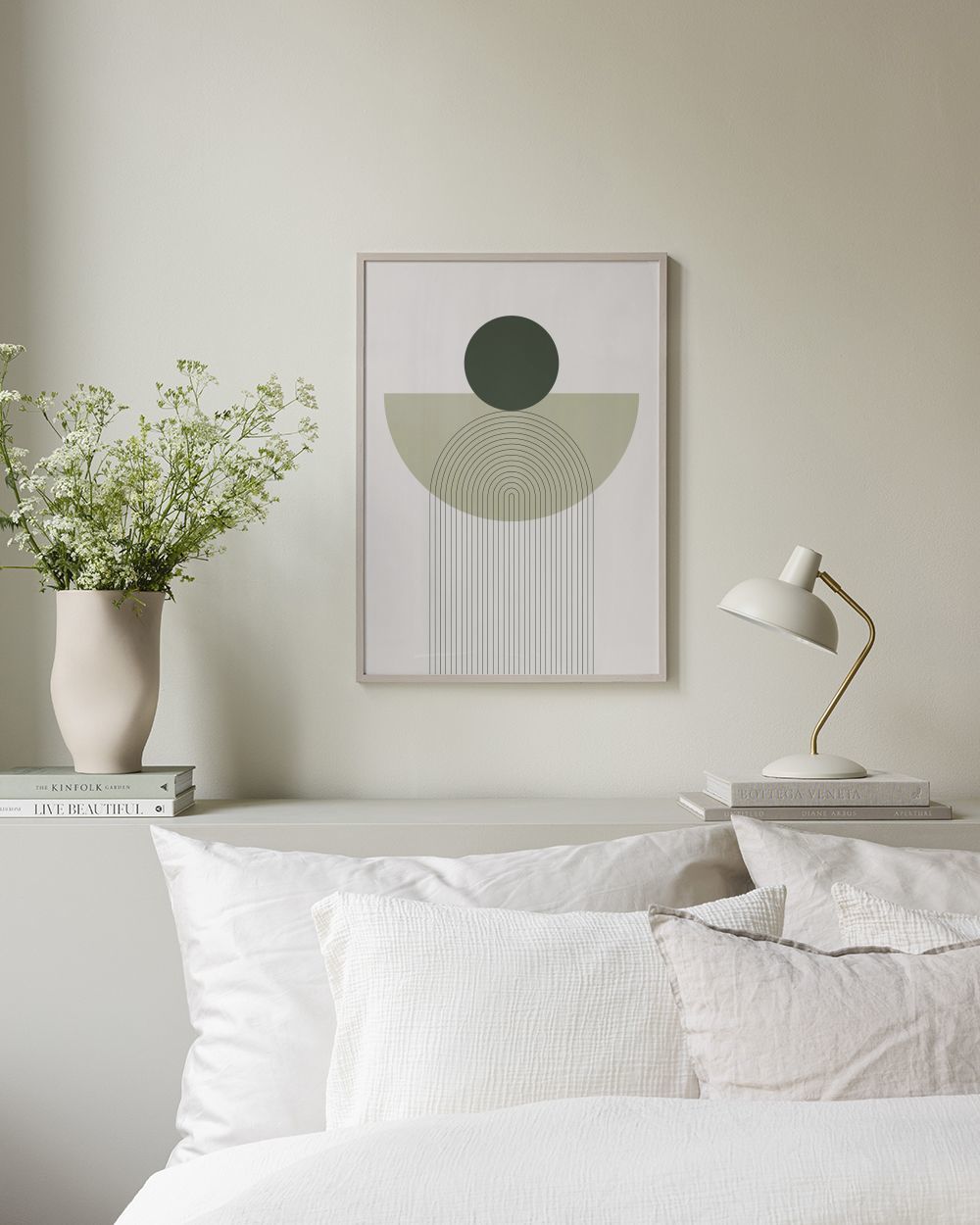 Geometry in Green Print