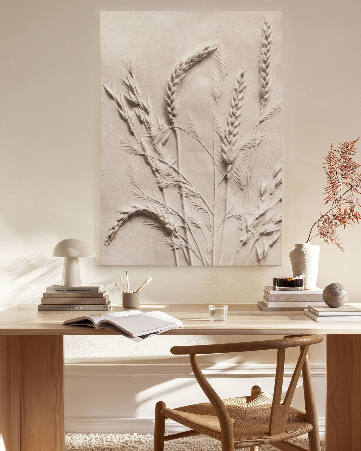 Relief Wheat Canvas print