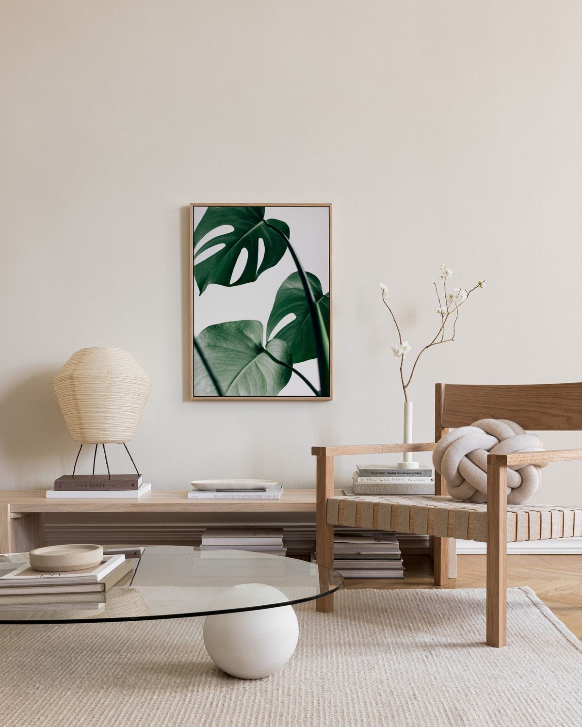 Monstera Three Canvas print