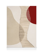 Red and Beige Canvas print