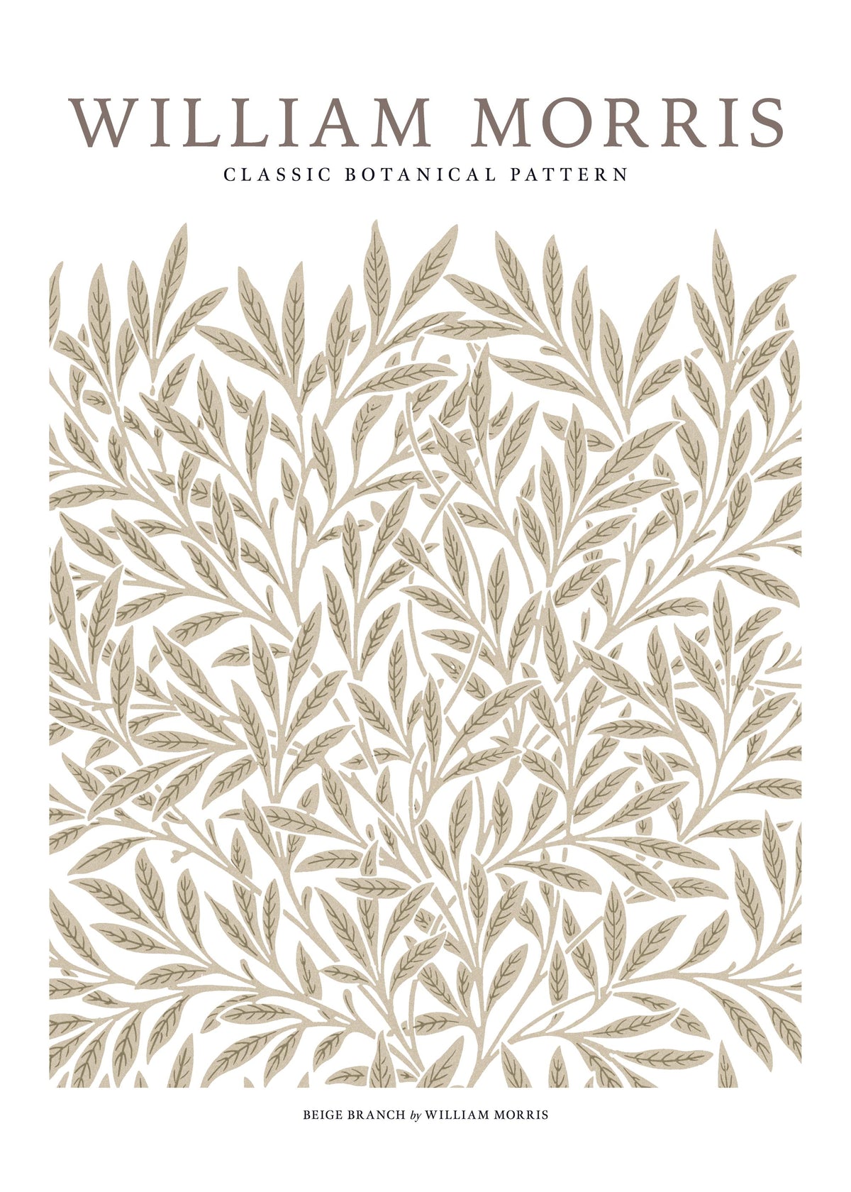 William Morris - Beige Branch Print