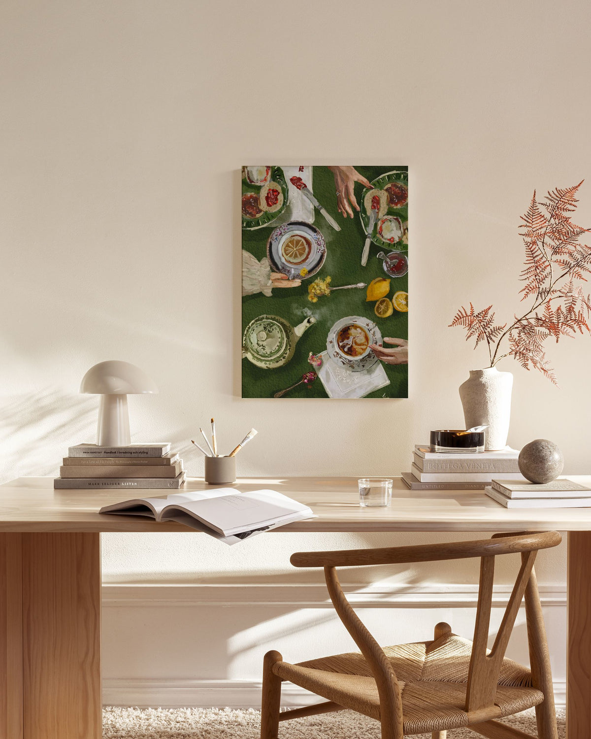 Ekaterina Zagorska - Tea O’Clock Canvas print