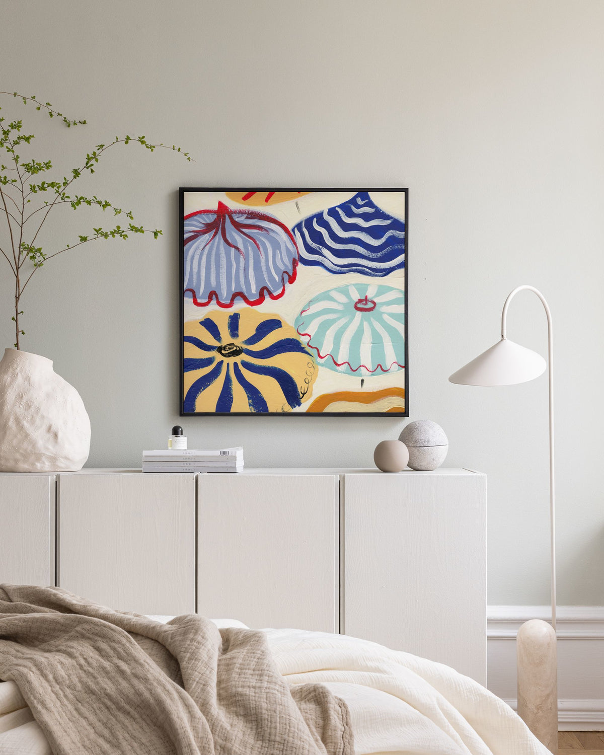 Riviera Parasols Canvas print