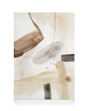 Beige Watercolor No1 Canvas print