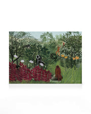 Rousseau - Tropical Forest with Monkeys Canvas print