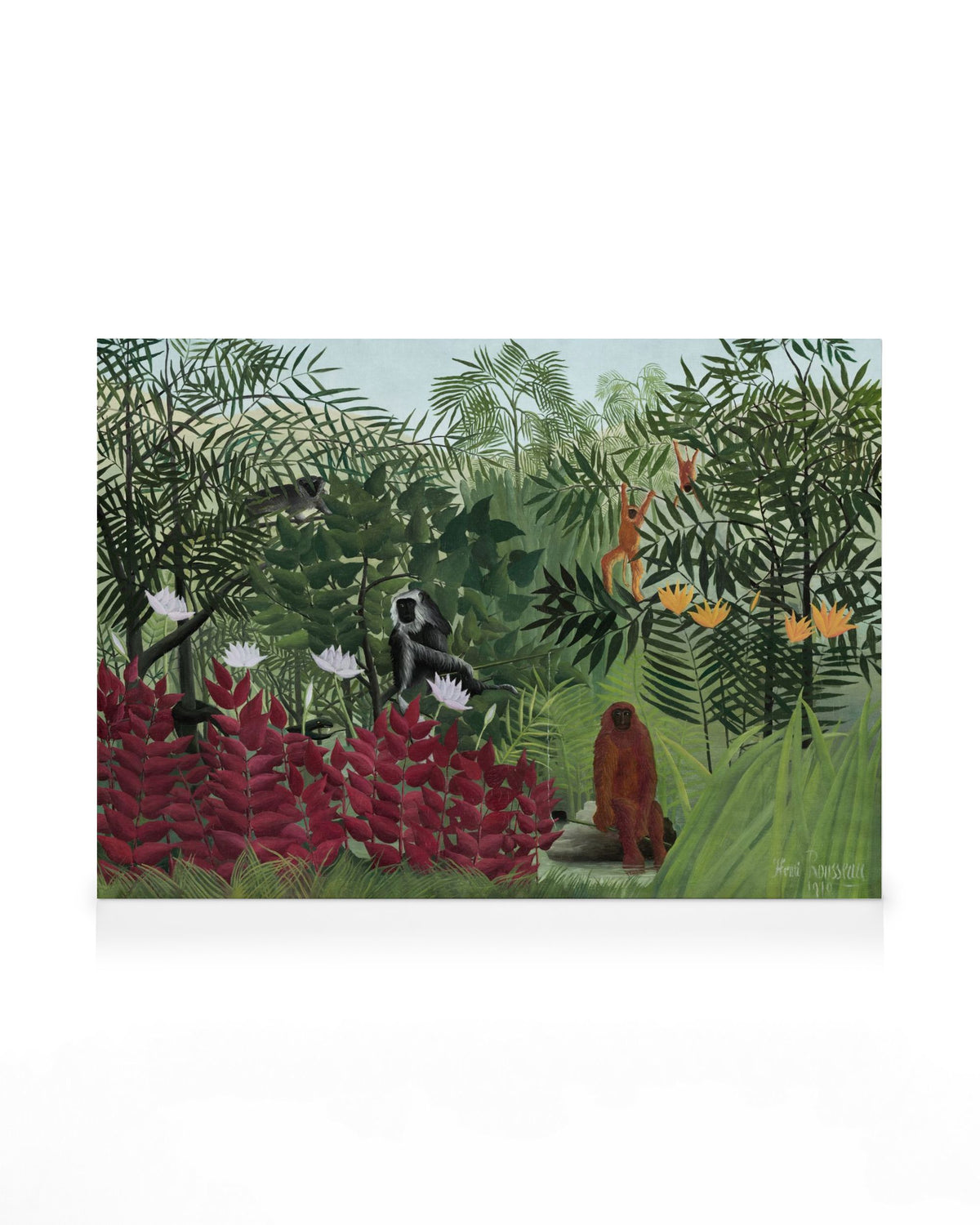Rousseau - Tropical Forest with Monkeys Canvas print