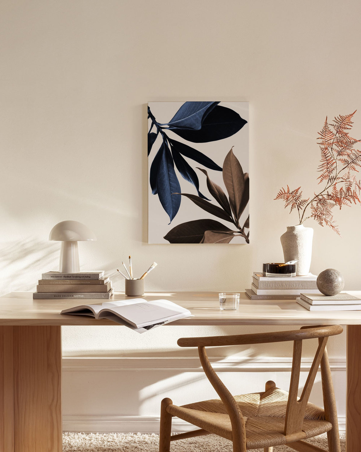Blue Magnolia No1 Canvas print
