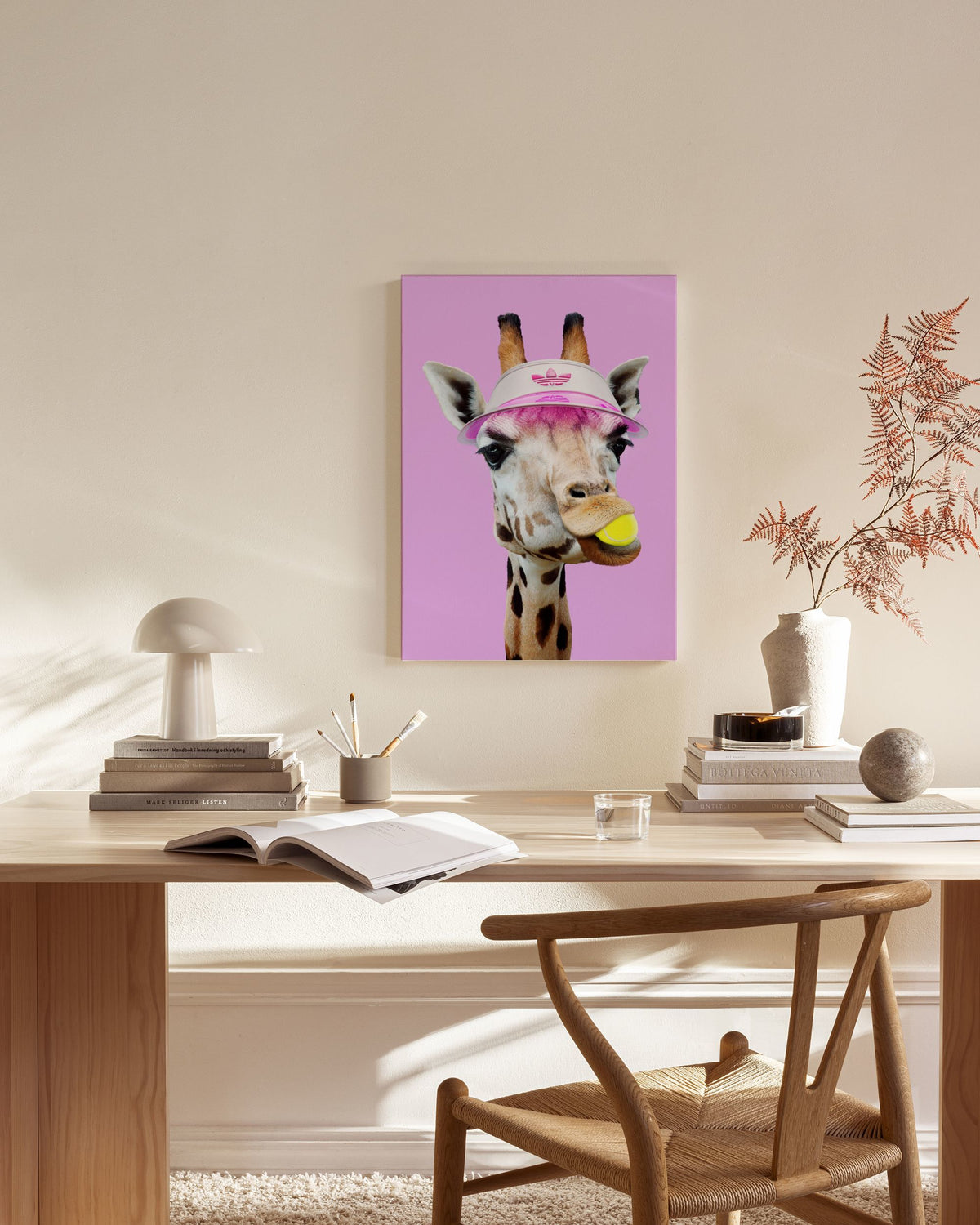Jonas Loose - Tennis Giraffe Canvas print