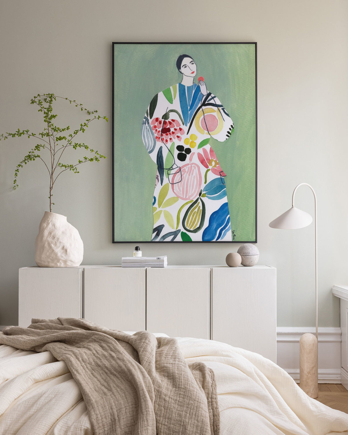 Pear Coat Canvas print