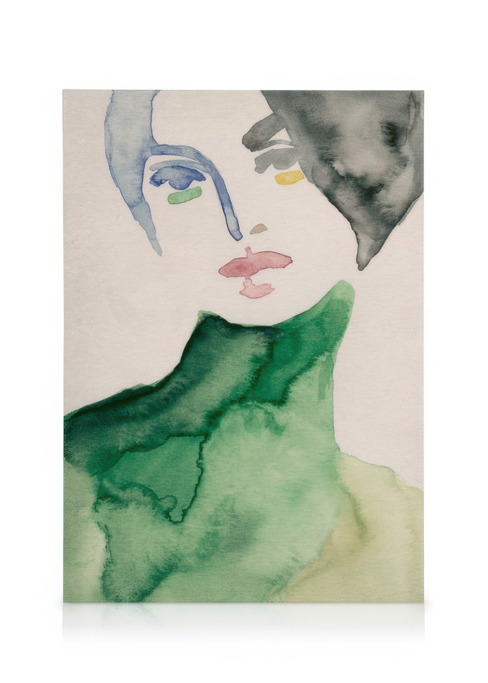 Lady in Green Canvas print