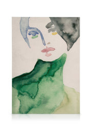 Lady in Green Canvas print