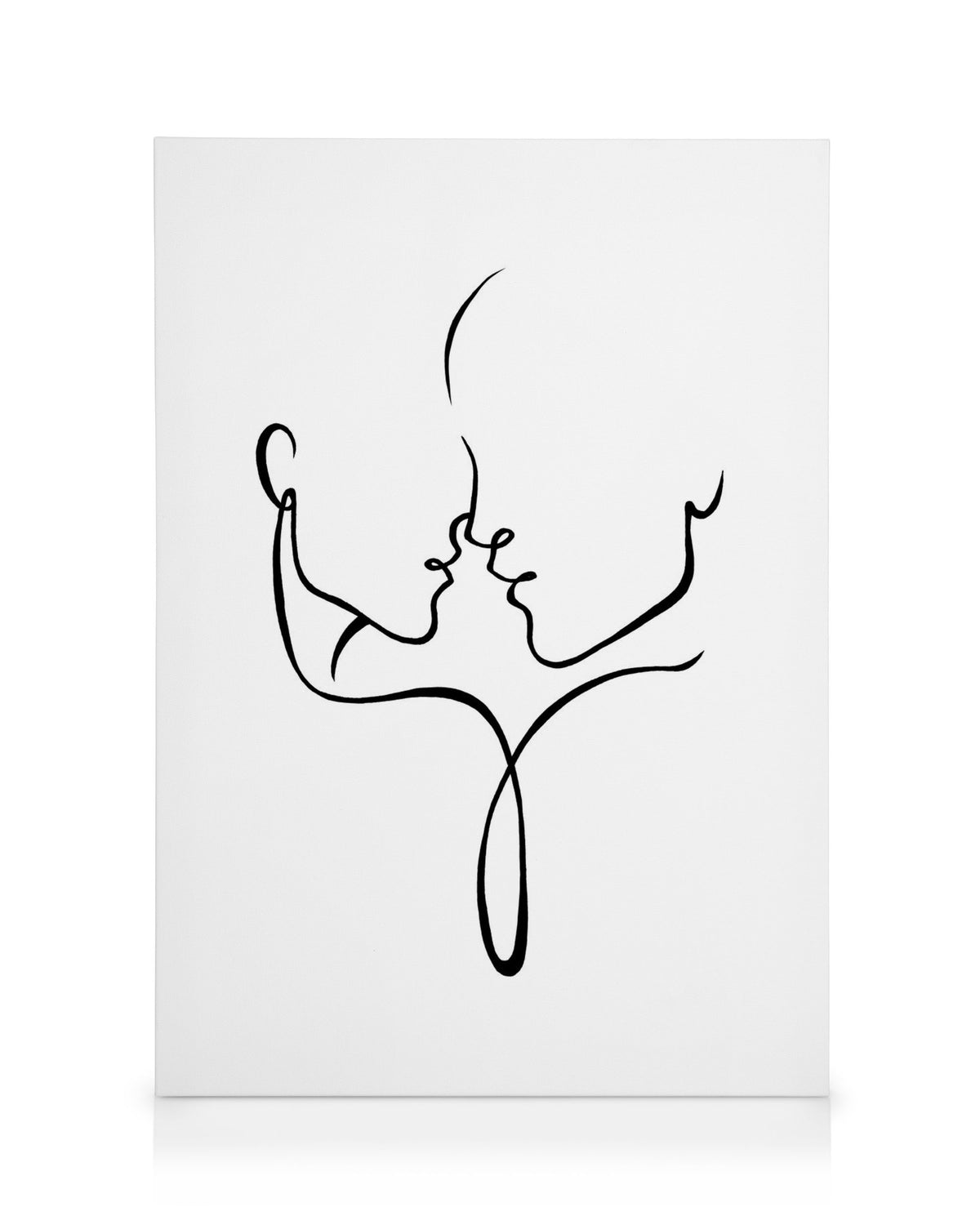 Almost Kiss Canvas print