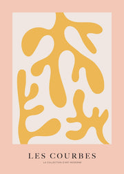 Les Courbes Jaune Print