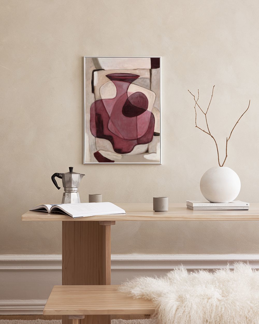 Bordeaux Vase Print