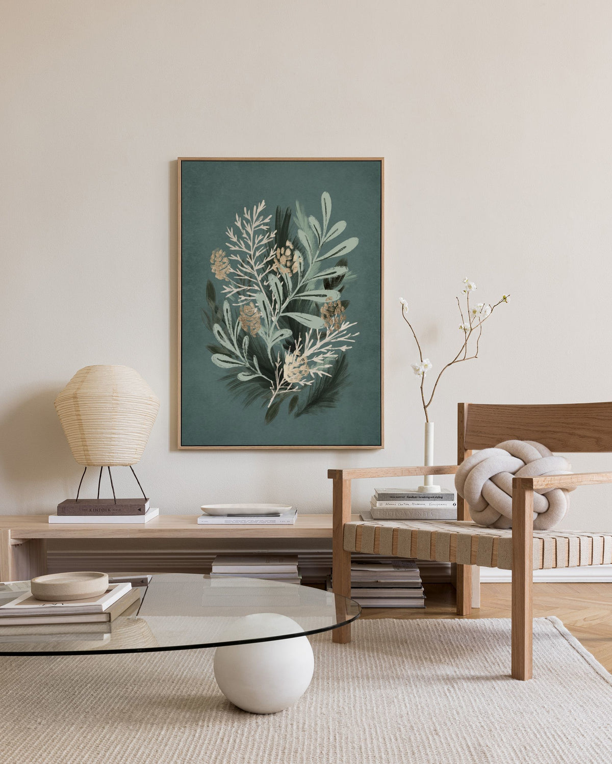 Green Botanical Canvas print