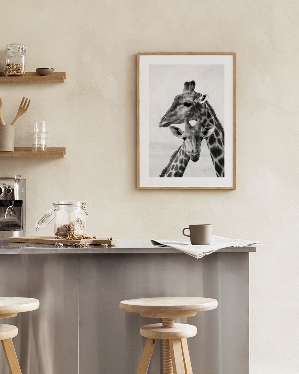 Giraffe Emotions Print
