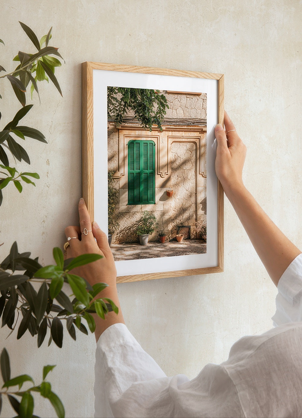 Green Window Print