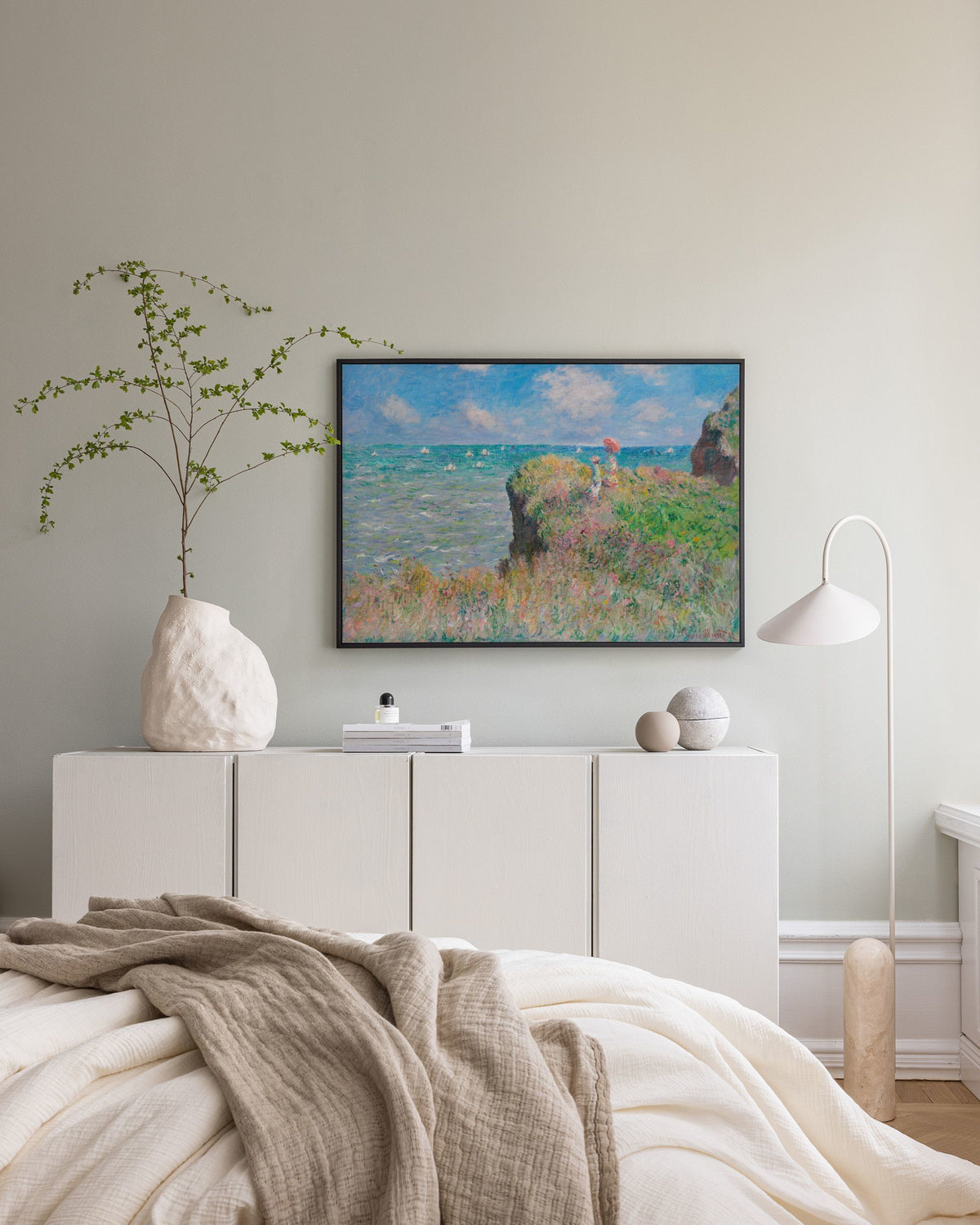 Monet - Cliff Walk at Pourville Canvas print