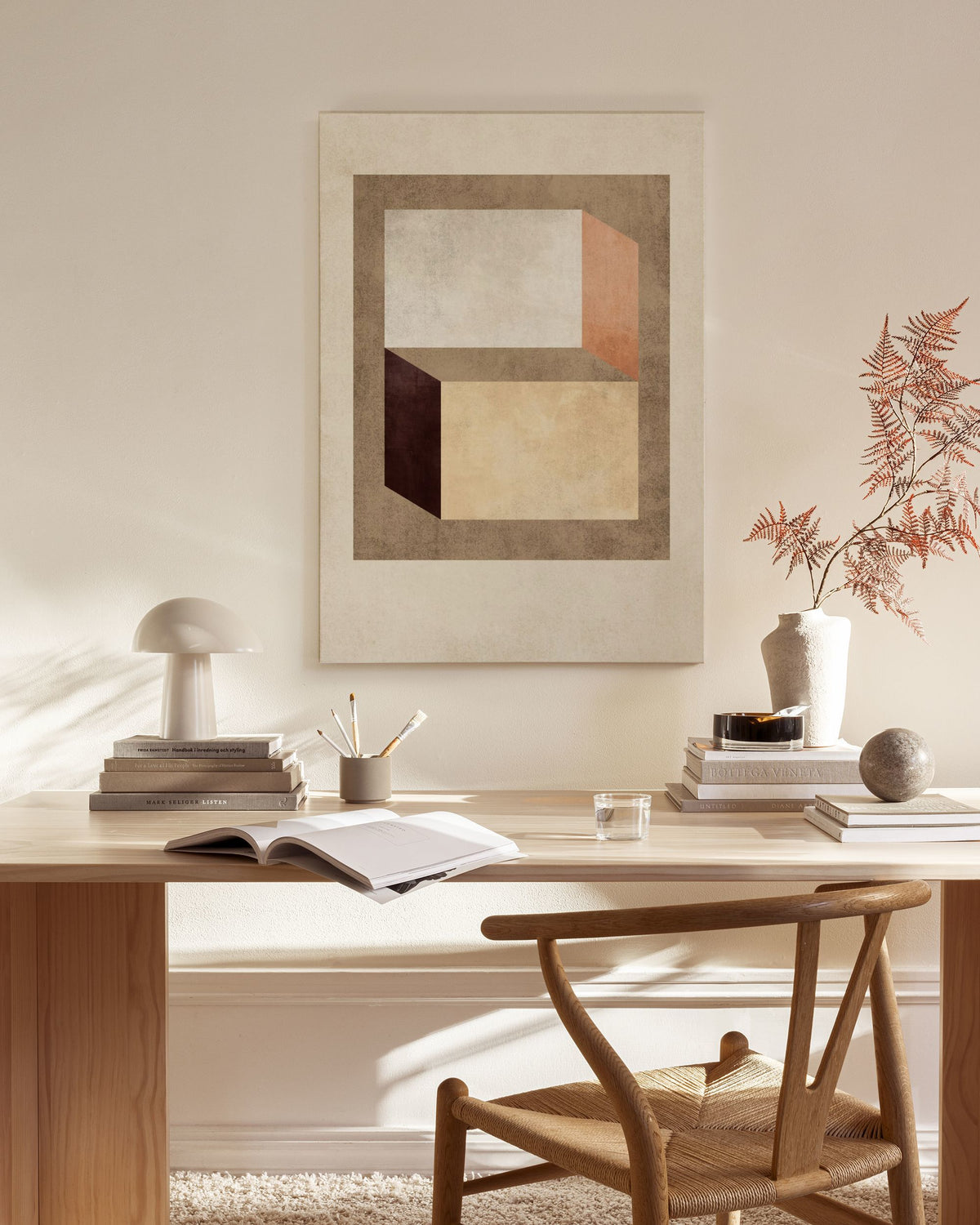 Muted Geometry Canvas print