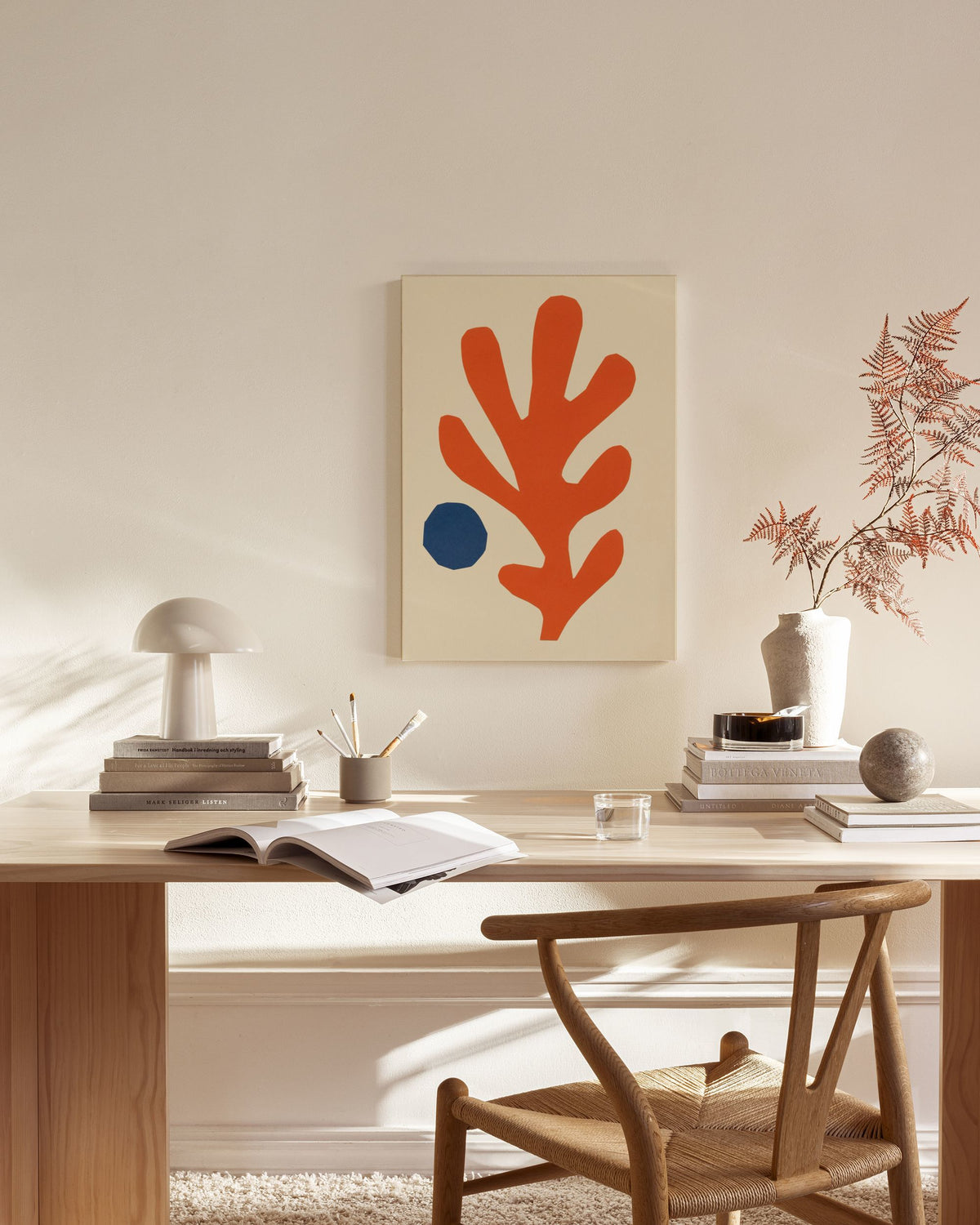 Cutout Coral Canvas print