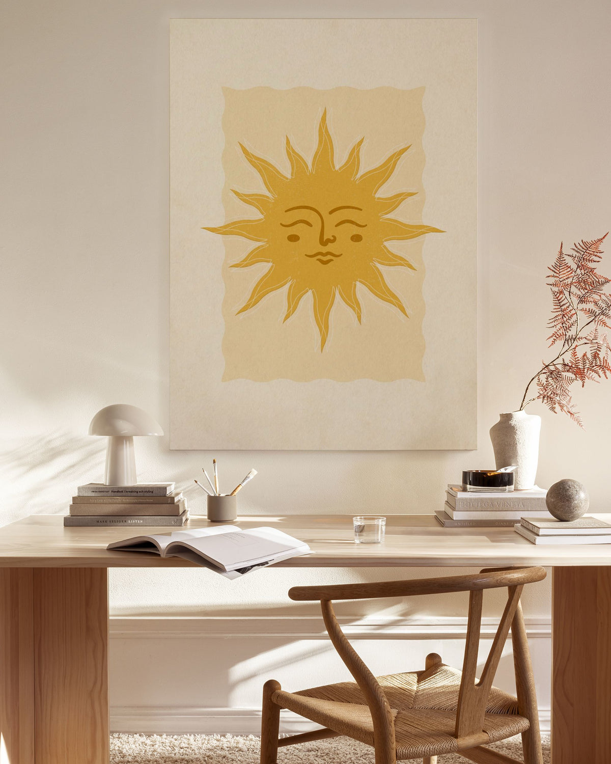 Warming Sun Canvas print