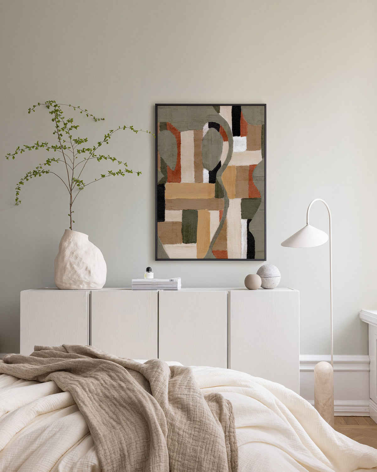 Painted Shapes No1 Canvas print