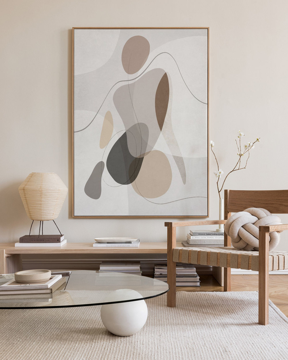 Organic Shapes Figure No1 Canvas print