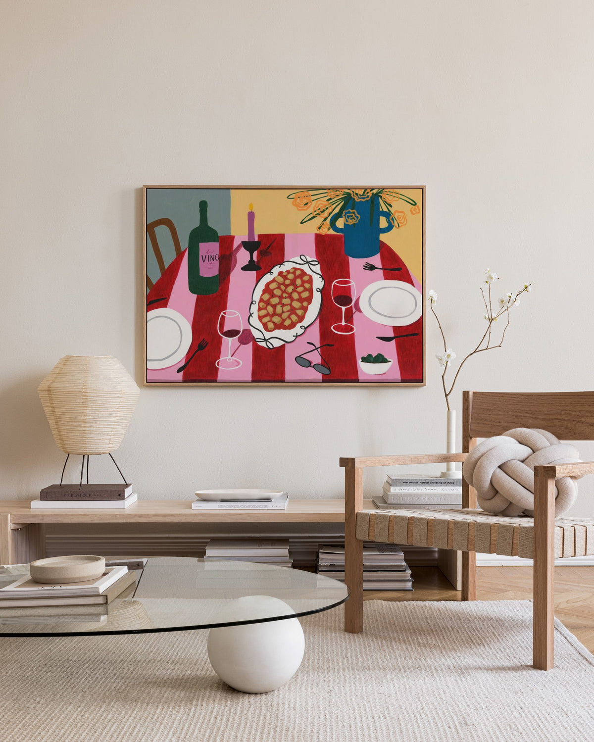 Girl Dinner Canvas print