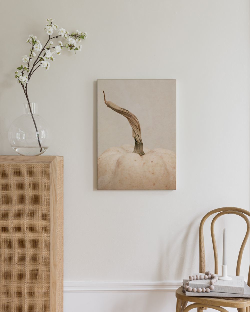 White Pumpkin Canvas print