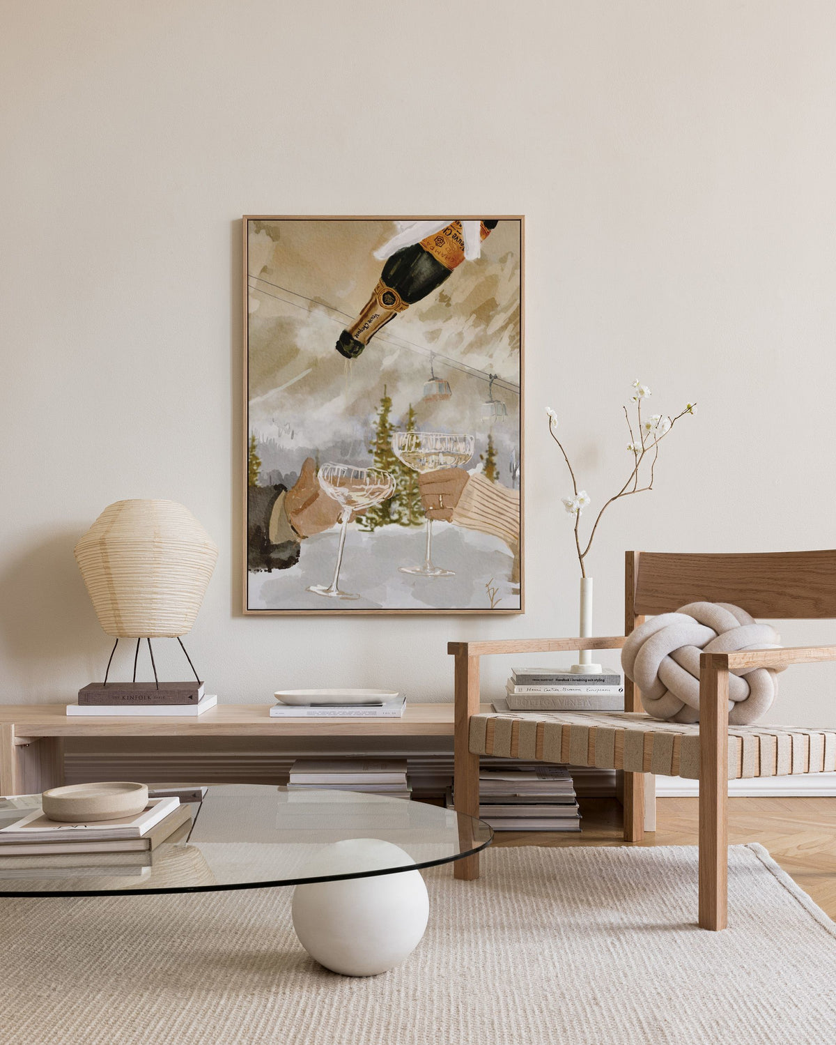 Ekaterina Zagorska - Winter Champagne Canvas print