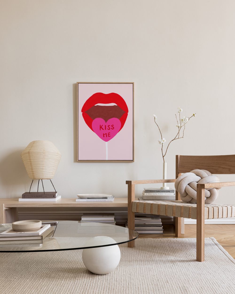 Kiss Me Canvas print