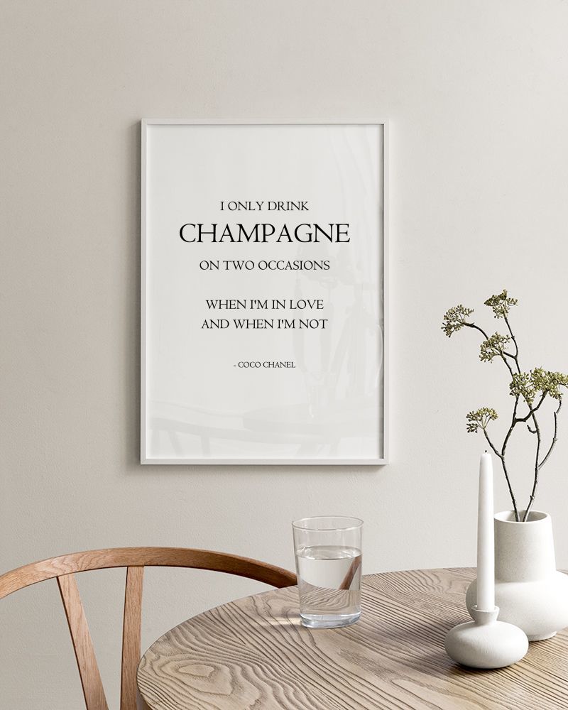 I Only Drink Champagne, Prints