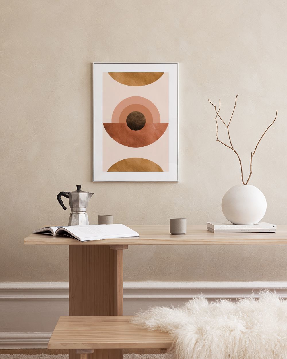 Abstract Terracotta Print