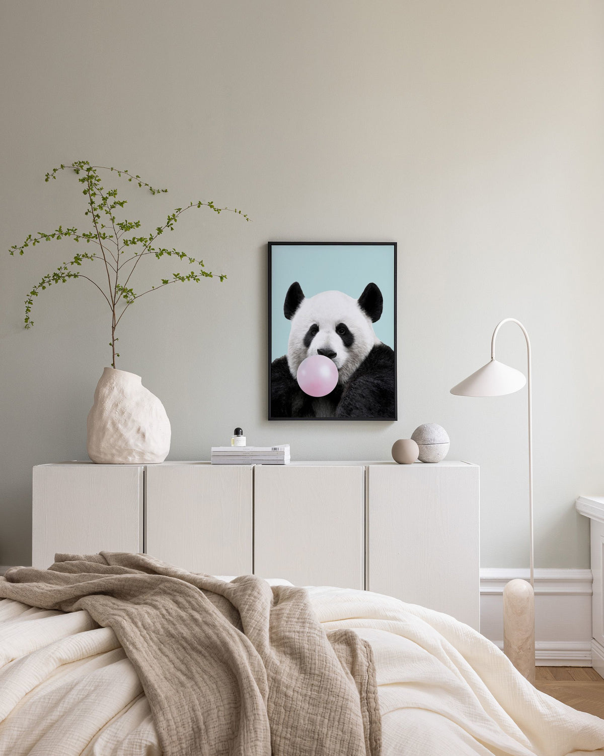 Bubblegum Panda Canvas print