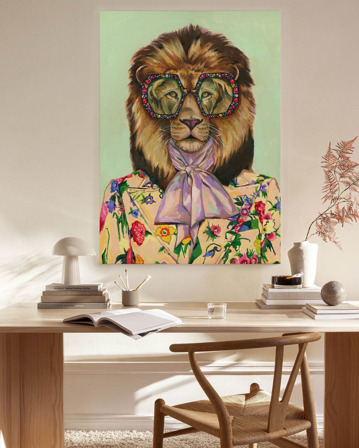 Heather Perry - Artsy Lion Canvas print