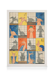 Utagawa Hiroshige - Eight Shadow Figures Canvas print